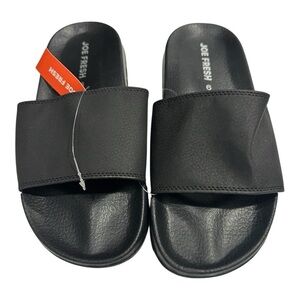 Joe Fresh Men's Black Slide Sandals Size 9 (42)